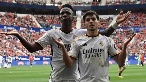 Con doblete de Vinícius, Real Madrid sale airoso 4-2 en visita a Osasuna