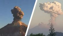Despierta Popocatépetl este 20 de febrero; su explosión deja fumarola de más de 3 km