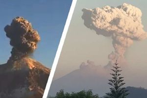 Despierta Popocatépetl este 20 de febrero; su explosión deja fumarola de más de 3 km