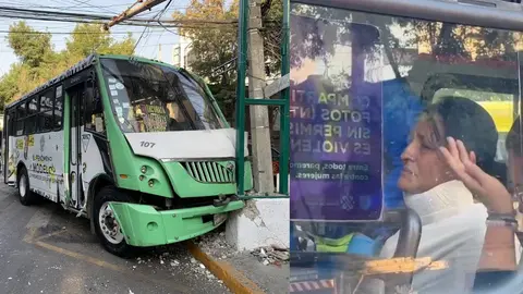 Auto impacta a camión de transporte público dejando 9 lesionados en CDMX