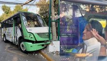 Auto impacta a camión de transporte público dejando 9 lesionados en CDMX