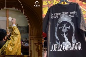 Playeras de AMLO relacionadas con la Santa Muerte son condenadas por la Iglesia católica