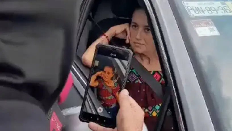 VIDEO: Encapuchados retienen caravana de Claudia Sheinbaum en Chiapas