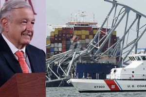 AMLO confirma dos mexicanos desaparecidos, tras derrumbe del puente Francis Scott Key, en Baltimore