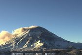 ¡Vaya imagen! El Volcán Popocatépetl está completamente nevado