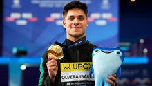 Osmar Olvera brilla en el Campeonato Mundial de Natación y se cuelga el oro en clavados 1m
