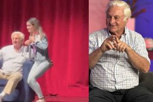 Captan a sobreviviente de Los Andes tocando indebidamente a joven, en conferencia celebrada en México