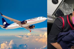 ¡Tendrá vuelos gratis! Nace bebé en pleno vuelo de Aeroméxico