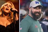 ¿Ya extraña la NFL? Jason Kelce 'interrumpe' concierto de Adele al gritar "Eagles"