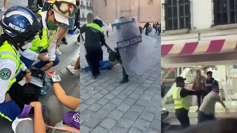 8M: Fallece mujer en marcha, otras son golpeadas y hasta insultos reciben