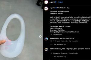 Bolso de aire y vidrio se roba la atención en la semana de la moda en París