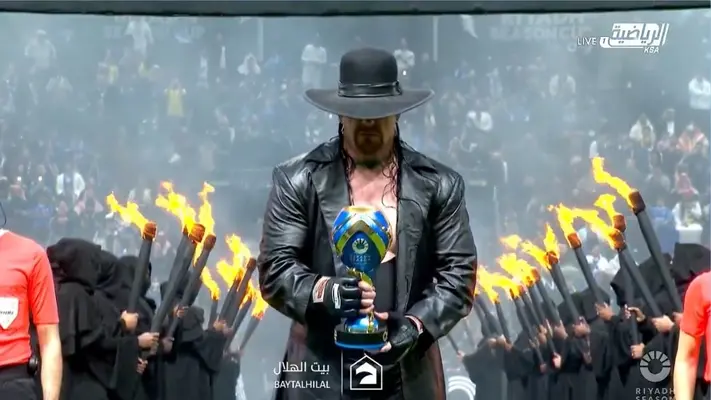 ¡Épico crossover! CR7, emocionado por 'coincidir' con The Undertaker previo a juego del Al-Nassr