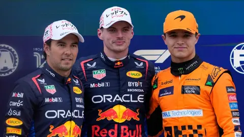 Checo Pérez tras la clasificación en el GP de Japón: 'Estuvo cerrado hoy con Max'