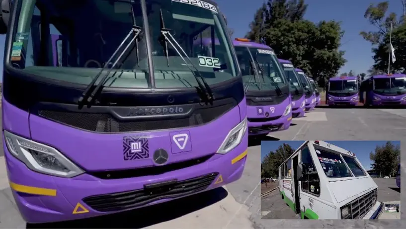 Mandan microbuses a la chatarra; llegan nuevos autobuses para el norte de la CDMX