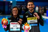¡Bronce para México! Alejandra Estudillo y Kevin Berlín consiguen medalla en plataforma de 10 metros