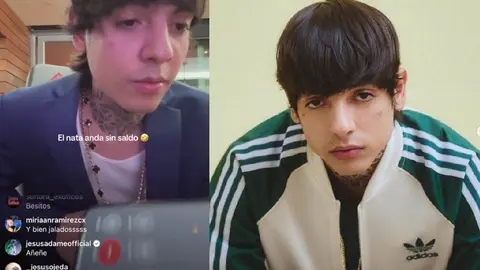 ¡Qué pena! A Natanael Cano 'le cortan' el teléfono durante transmisión en vivo con sus fans