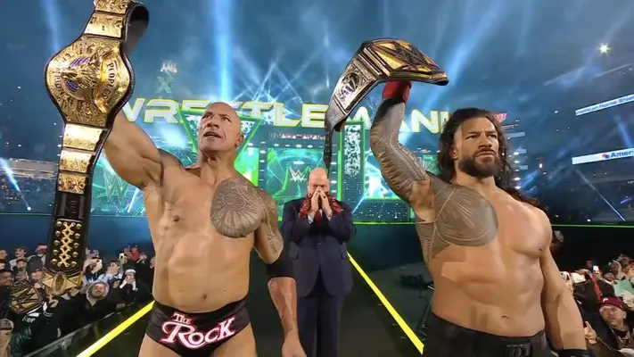 WrestleMania XL: The Rock y Roman Reigns vencen a Cody Rhodes y a Seth Rollins