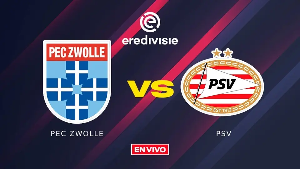 PEC Zwolle vs PSV EN VIVO Eredivisie Jornada 23