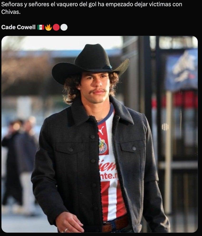 Cade Cowell protagoniza los memes por su doblete en la victoria de Chivas vs Forge