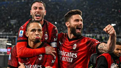 Milan venció a la Lazio con un gol de último minuto