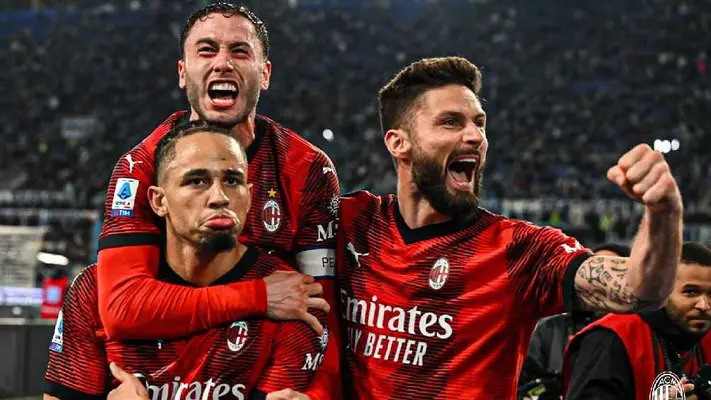 Milan venció a la Lazio con un gol de último minuto