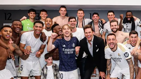 Brady se deshace en elogios sobre el festejo del Real Madrid en los vestidores: 'Me encantó'