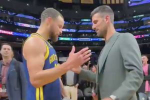Stephen Curry y Novak Djokovic se encuentran en el Warriors vs Lakers