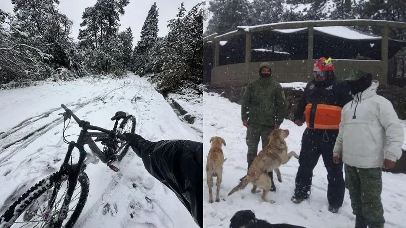 ¡Angelitos en la nieve! El Ajusco y el Desierto de los Leones se ven tapizados de blanco