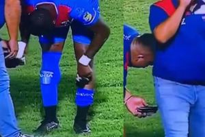 ¿Vasos de plástico en lugar de espinilleras? Jomal Williams hizo algo insólito