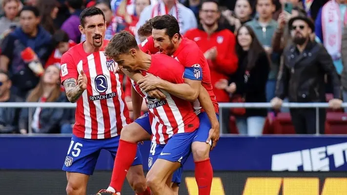 Con dobletes de Llorente y Correa Atlético de Madrid golea 5-0 a Las Palmas