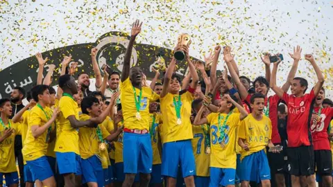 Hijo de Cristiano Ronaldo fue campeón con Al-Nassr