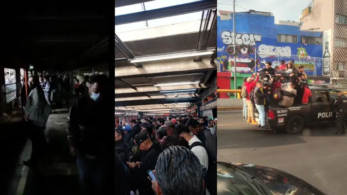 Línea 9 del Metro se queda sin luz; provoca caos en los usuarios