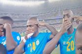 Copa Africana: Futbolistas del Congo realizan gesto de protesta en contra de la violencia en su país