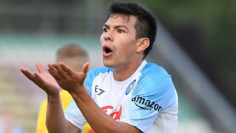 Chucky Lozano: Napoli empató sin goles ante Espanyol en su último encuentro de pretemporada