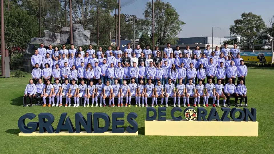 América varonil y femenil se toman la foto oficial del Clausura 2024