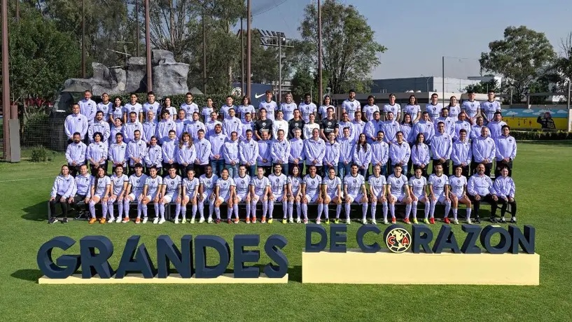 América varonil y femenil se toman la foto oficial del Clausura 2024