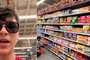 Influencer argentino quedó sorprendido por la variedad de productos que hay en los supermercados de México