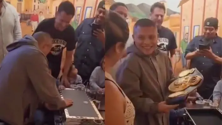 'Pitbull' Cruz recibió su cinturón de campeón de la AMB tras vencer a Rolly Romero