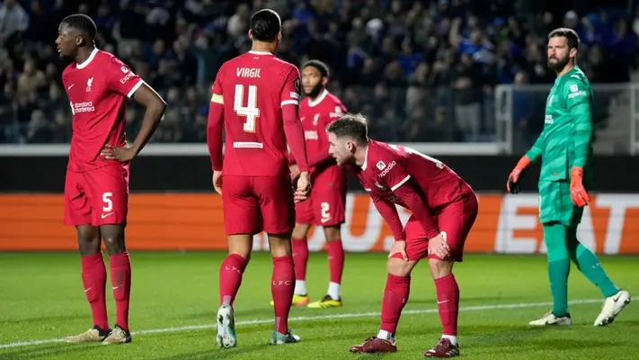 ¡Sorpresa! Liverpool no logra remontar al Atalanta y queda fuera de la Europa League
