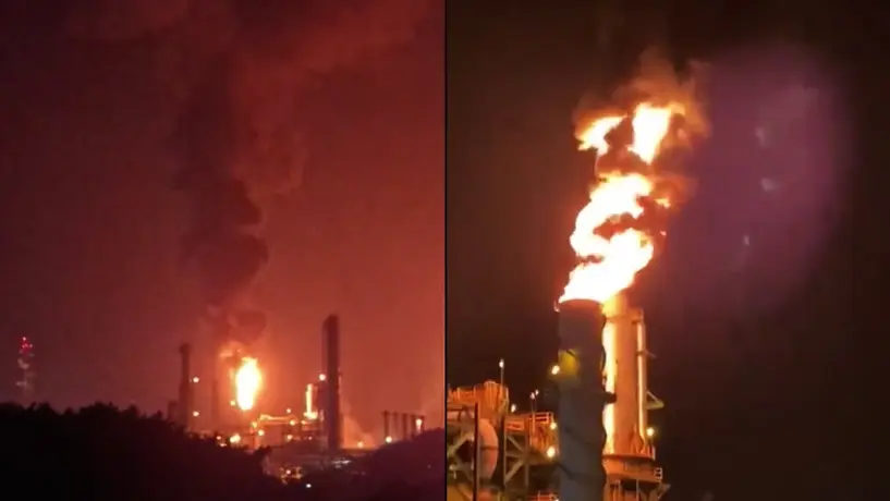 Reportan explosión en refinería de Minatitlán, Veracruz