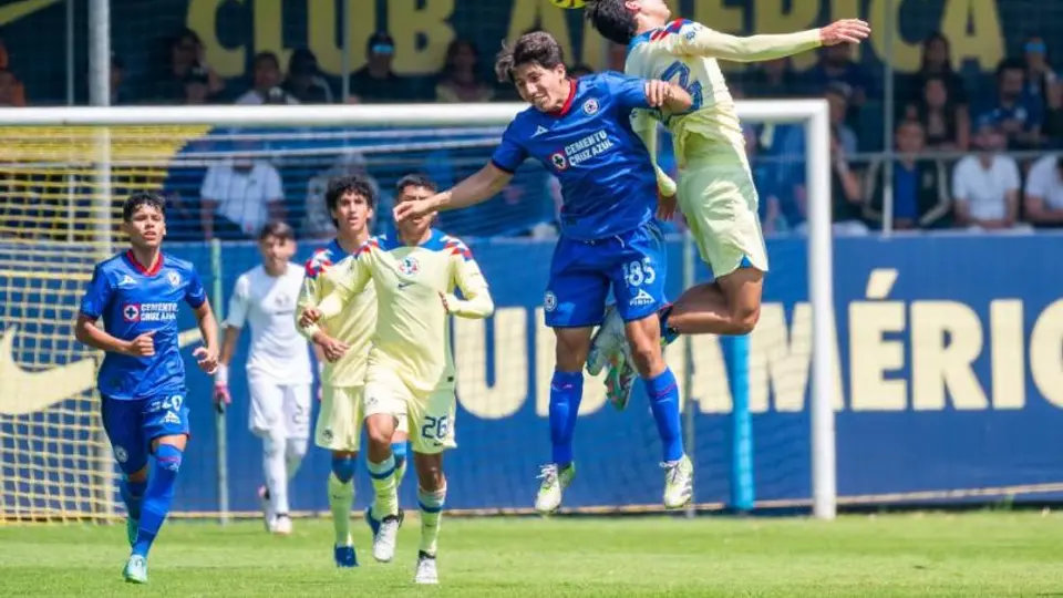 América y Cruz Azul, con una victoria por bando en la Sub 23 y Sub 18 previo al Clásico Joven
