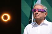 AMLO disfrutó del eclipse solar en Mazatlán, y para ello usó lentes especiales