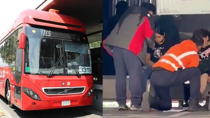 ¿Ciclista provoca accidente en Metrobús? Hay cinco lesionados