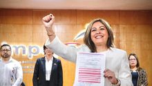 Se registra Lucy Meza como aspirante para gubernatura de Morelos