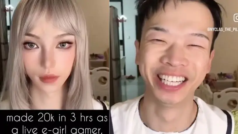 Mujer gamer, que facturó 20 mil dólares, resultó ser hombre ¡Checa la transformación!