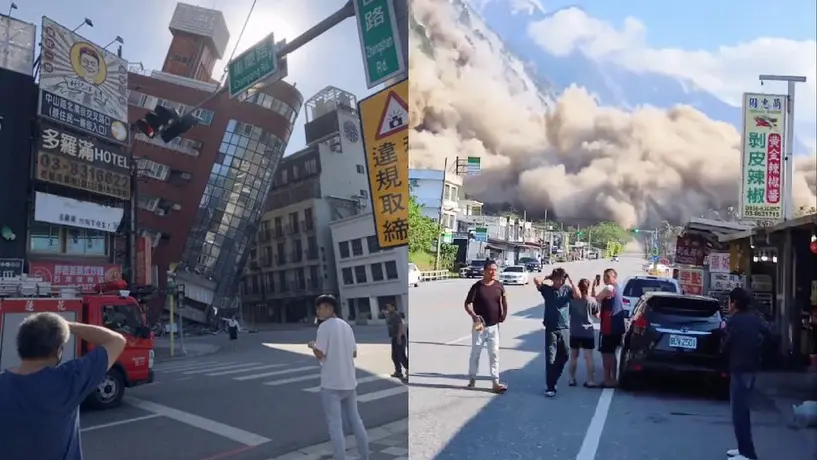 Sismo de 7.5 grados pega a Taiwán; reportan varios edificios colapsados VIDEOS