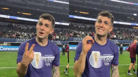 ¡Dos a cero! Christian Pulisic se burla de México a media premiación de la Nations League