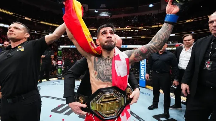 UFC: Ilia Topuria noquea a Alexander Volkanovski y se proclama campeón de peso pluma
