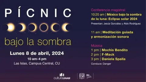 Disfruta del próximo eclipse de sol en la UNAM; habrán varios eventos