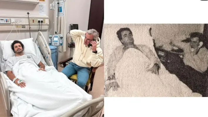 Carlos Sainz toma con humor su operación y recrea foto de su padre de hace más de 40 años